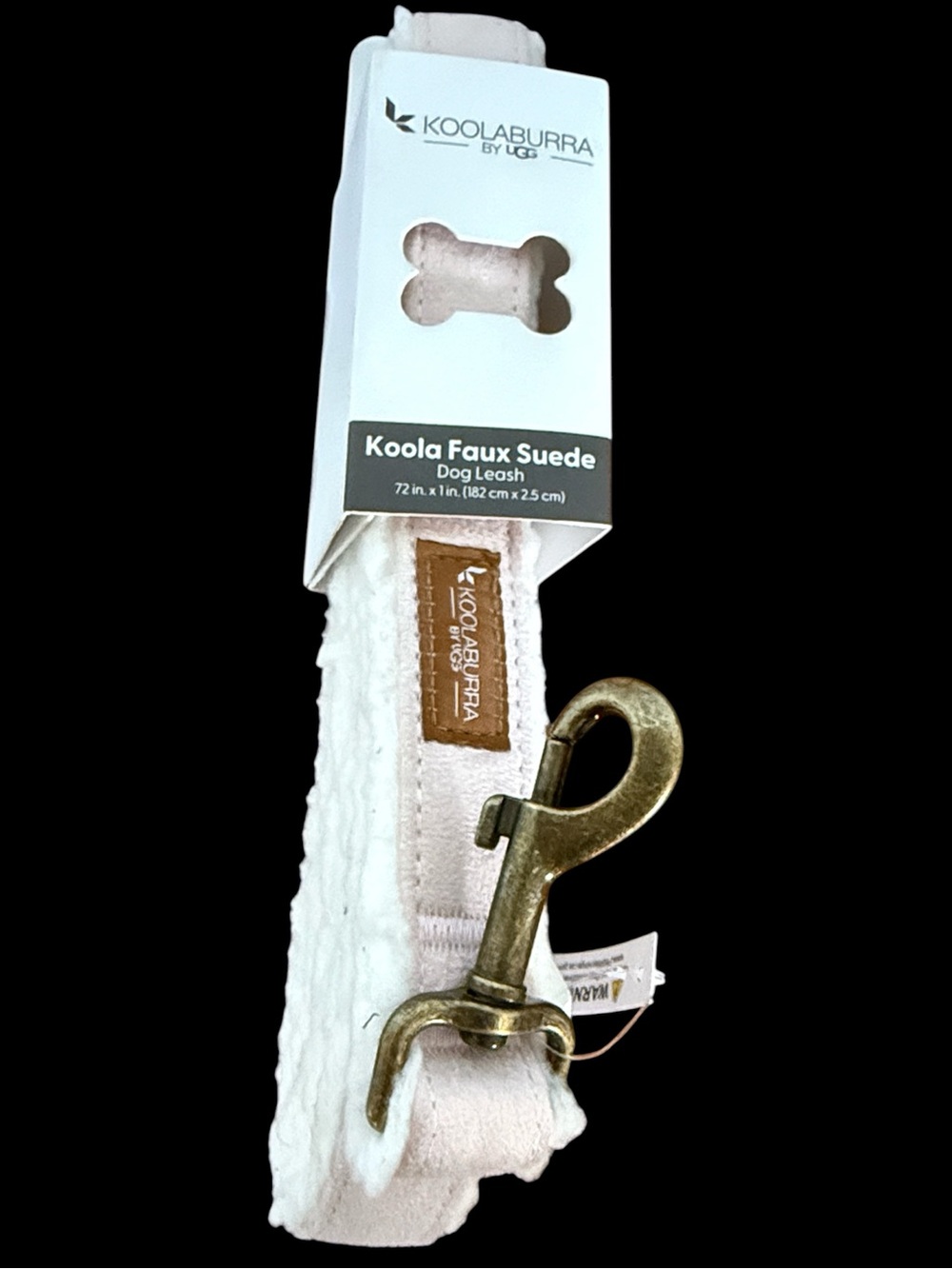 Koolaburra Faux Suede Dog Leash with Brass Hardware!